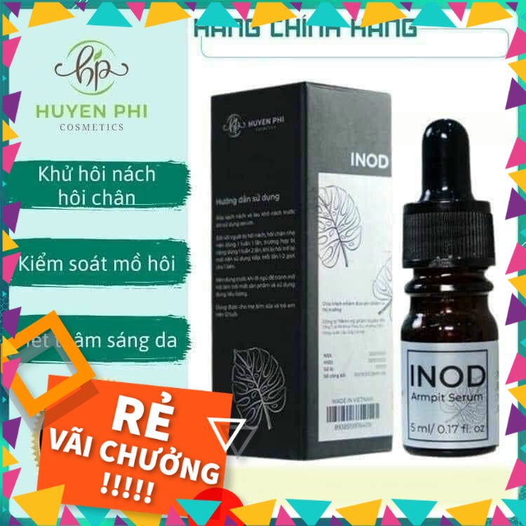 ( Bán Sỉ ) Serum khửi mùi hôi nách INOD Huyền Phi chính hãng - triệt hôi nách, hôi chân vĩnh viễn - phamthao