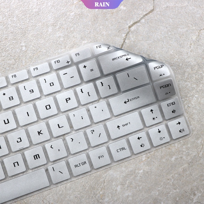 Vỏ bàn phím silicon mềm siêu mỏng Tấm bảo vệ da cho máy tính xách tay chơi game MSI GF63 8rd 8rc GS65 15,6 inch GF 63-RAIN