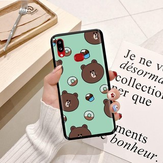 Ốp lưng Samsung A10 Silicon dẻo hình Gấu Nâu Cute