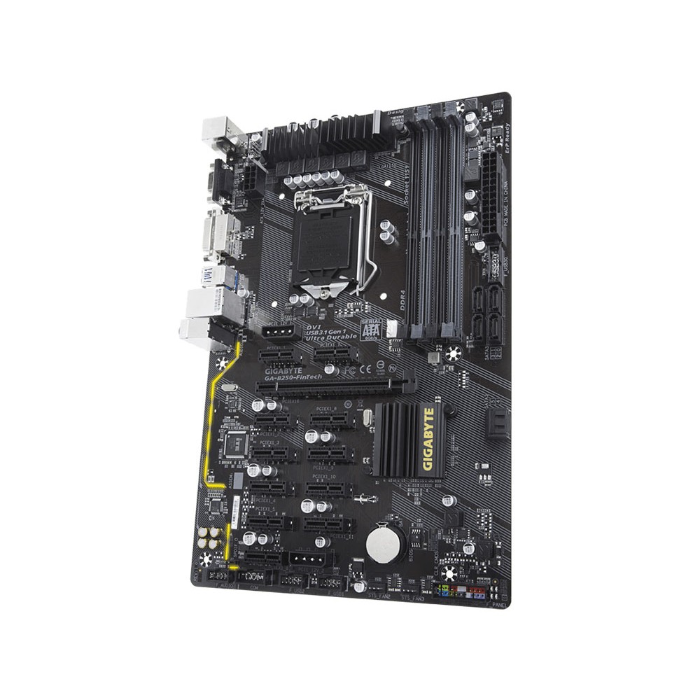 [Mã ELCL99 giảm 7% đơn 500K] Bo mạch chủ Mainboard Gigabyte GA-B250-FinTech- new 100% | BigBuy360 - bigbuy360.vn