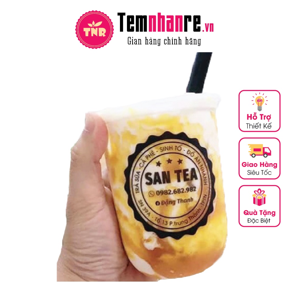 Combo 1.000c decal trong chống nước Temnhanre.vn sticker, nhãn dán, thiết kế theo yêu cầu A3