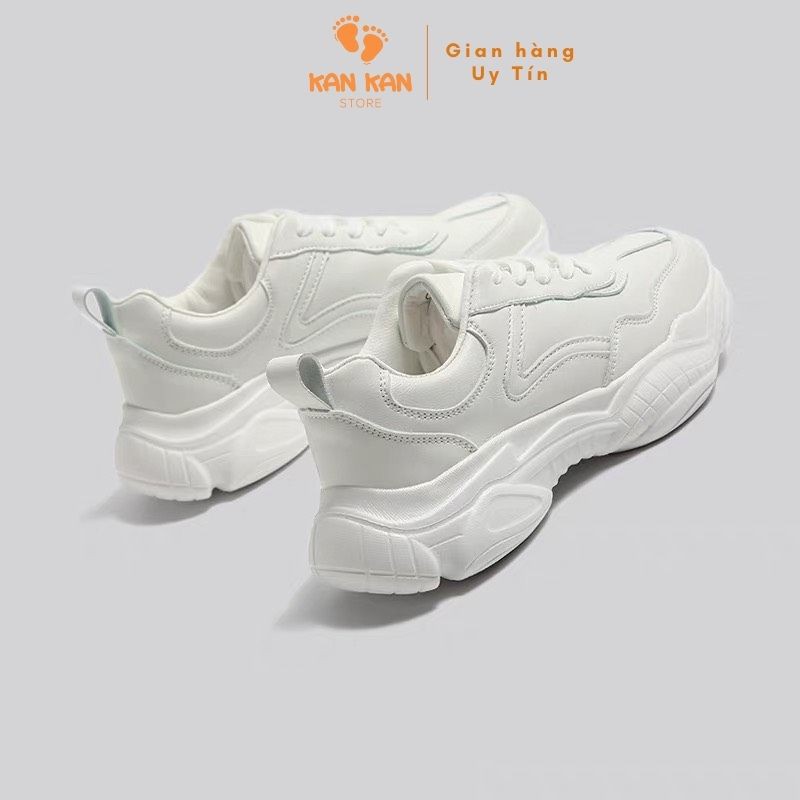 Giày Thể Thao Nữ Trắng KA042 Giầy Sneaker Nữ Độn Đế Cao Đẹp Thời Trang KanKanStore