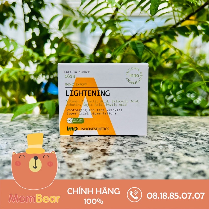Kem peel Vitamin A 5% Innoaesthetics Inno LIGHTENING Tái Tạo Đều Màu Da Giảm Mụn Thâm Mụn