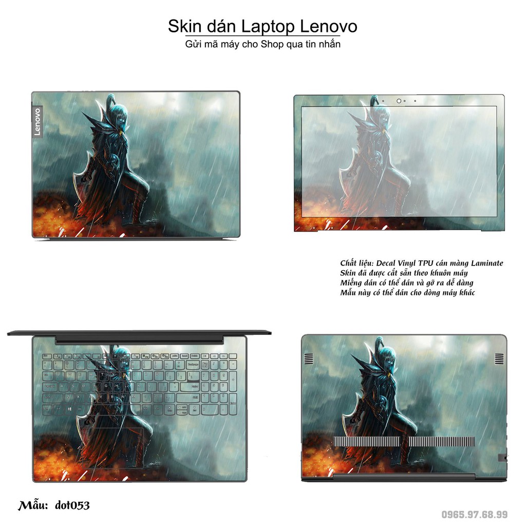 Skin dán Laptop Lenovo in hình Dota 2 nhiều mẫu 9 (inbox mã máy cho Shop)