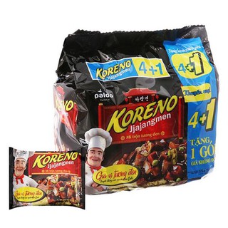E - Lốc 5 Mì Trộn Koreno Jjanjang Gói 115G