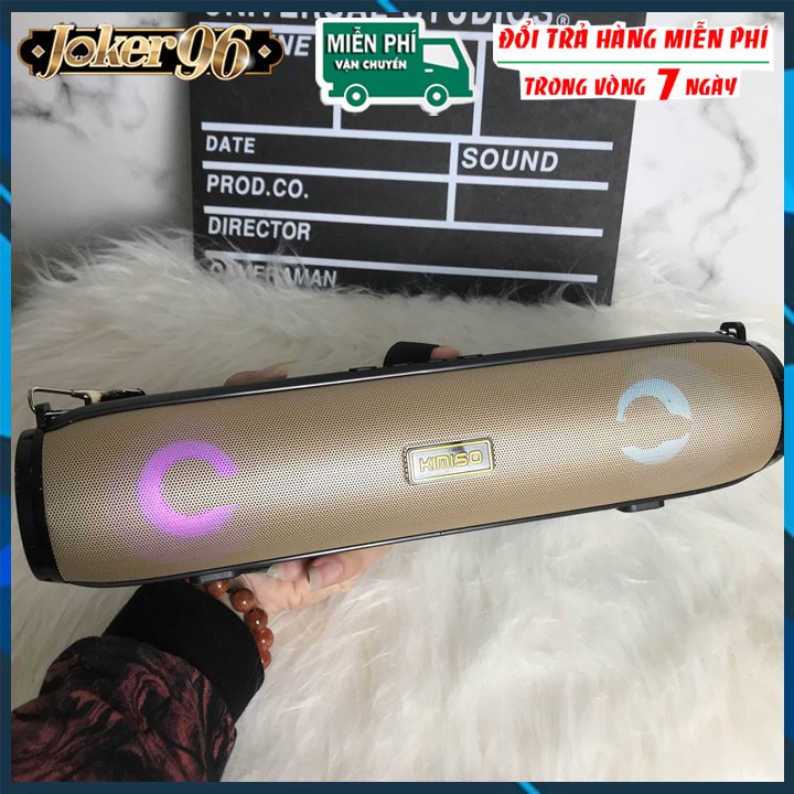 Loa Bluetooth Kimiso FREESHIP Loa Không Dây KM 203 - Loa Âm Bass Siêu Trầm, Đèn Led Sống Động