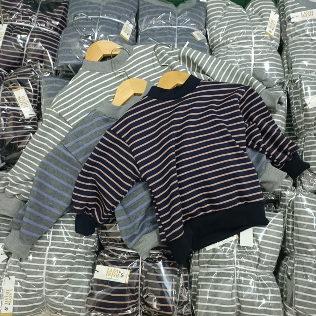 Áo Nỉ lông UNISEX style Hàn Quốc cho bé từ 12-25kg