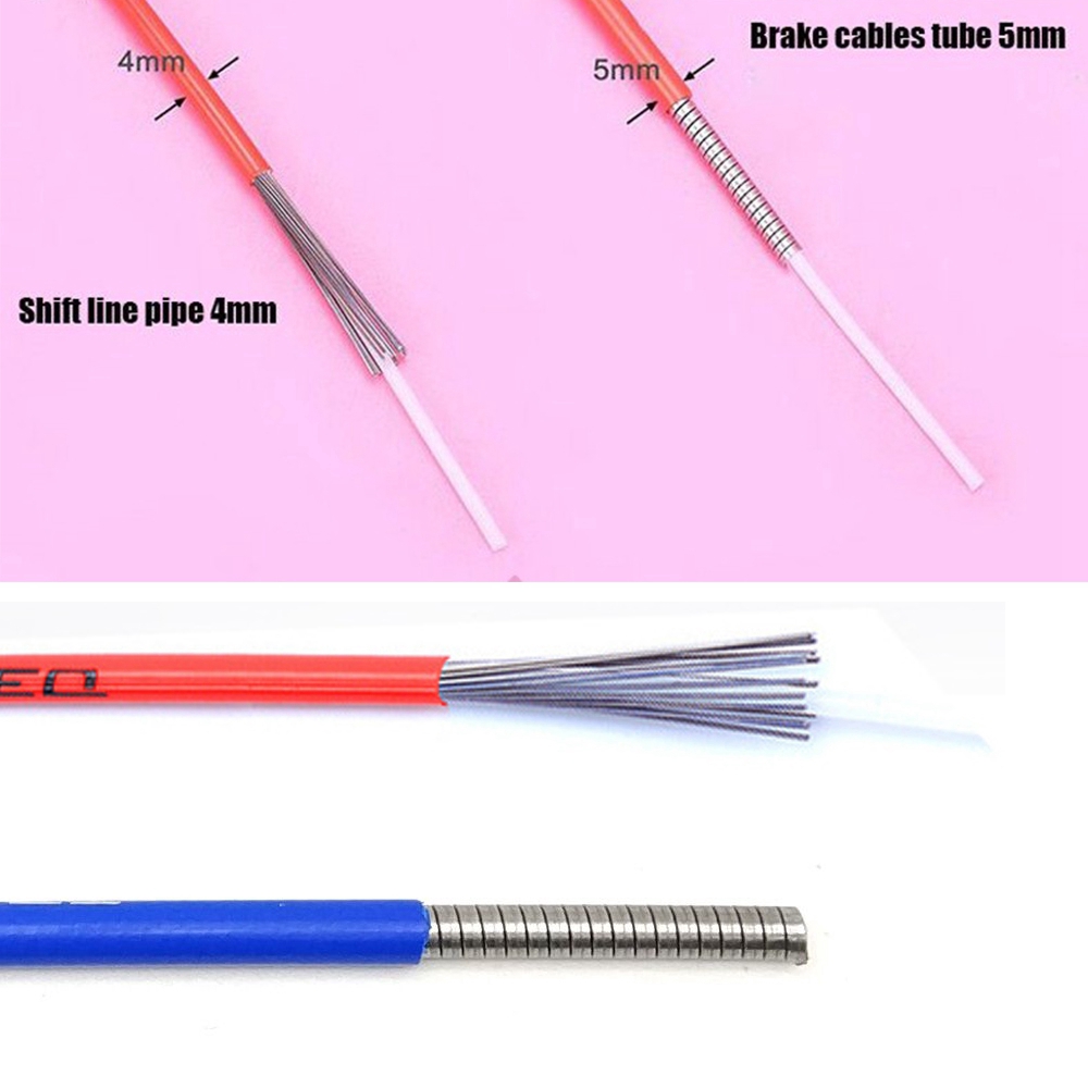 Dây Phanh 1/2/3m 6 Màu 4mm/5mm Cho Xe Đạp Leo Núi