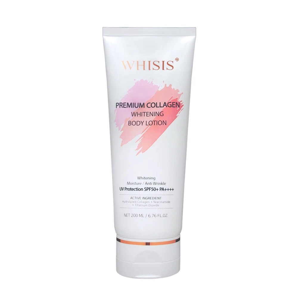 Kem Body Dưỡng Thể Trắng Da Chống Nắng WHISIS Premium Collgen Whitening Body Lotion 200ml