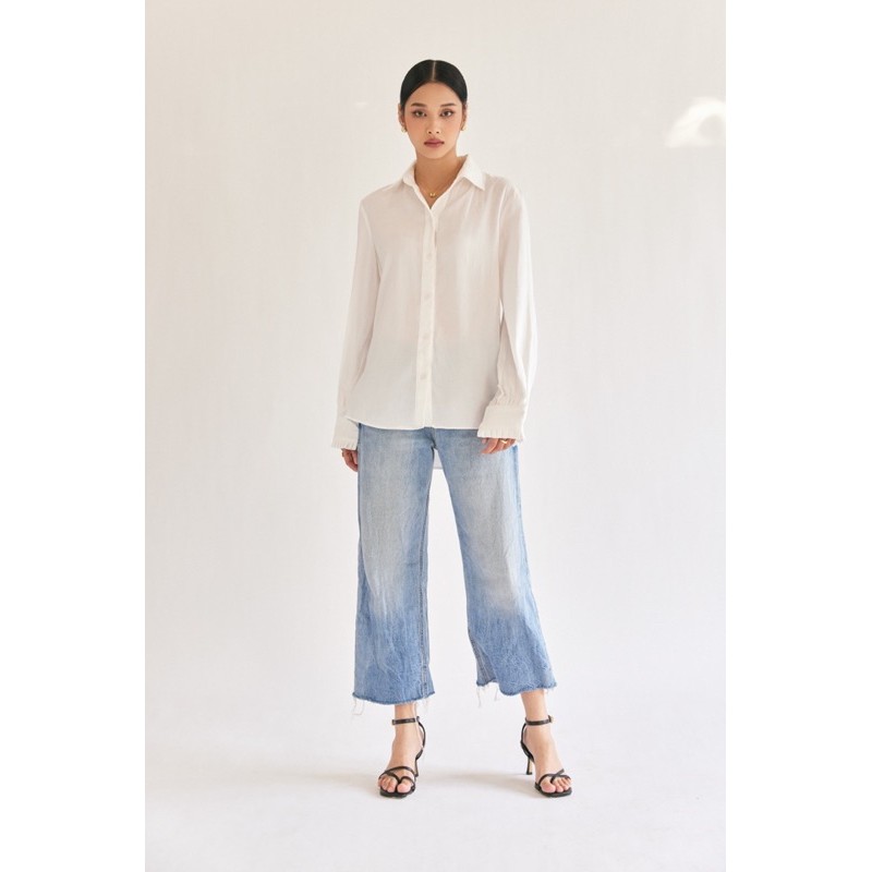 Áo sơ mi tay xếp li - DENNIS