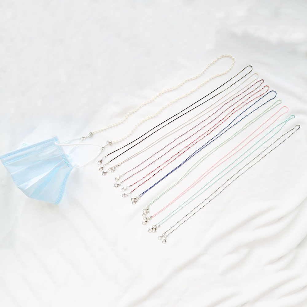 Chuỗi dây đeo giữ mắt kính / khẩu trang nhiều màu sắc phong cách thời trang dành cho nữ