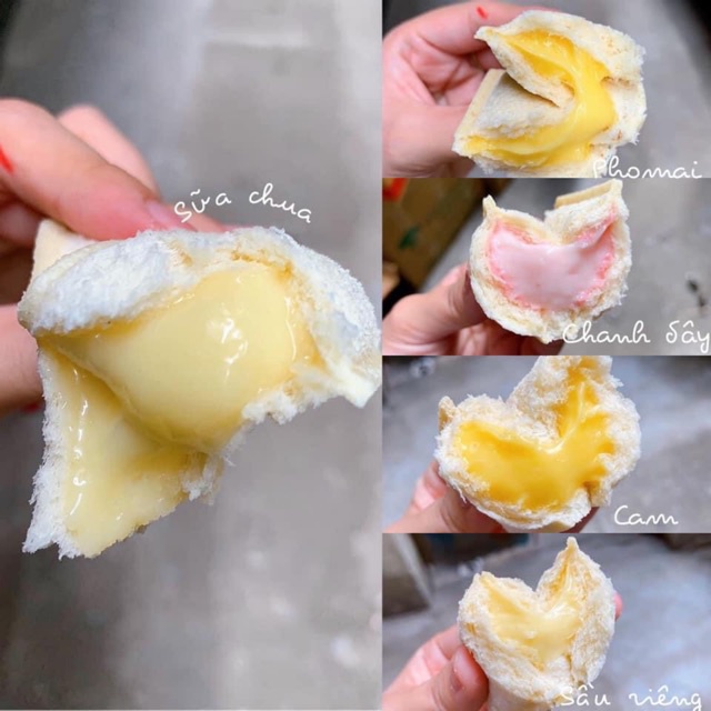 [Hcm] Bánh sữa chua Đài Loan horsh phô mai cam chanh sầu riêng ice cream