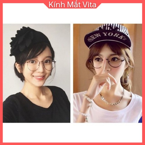 Gọng Kính Cận Nữ Shopvita Kính Gọng Tròn Nobita Ngố Siêu Xinh Giá Rẻ -VT18