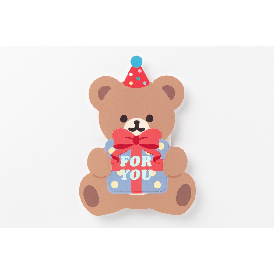 Thiệp ARTBOX Hàn Quốc Hình Chú Gấu Teddy Tặng Quà