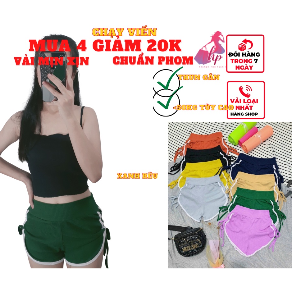 Quần short thun gân rút eo 2 bên mẫu 2021-VD33