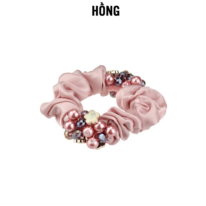 Dây buộc tóc nữ cao cấp đính ngôi sao cườm ngọc - dây cột tóc dễ thương, bền đẹp - NASI Store