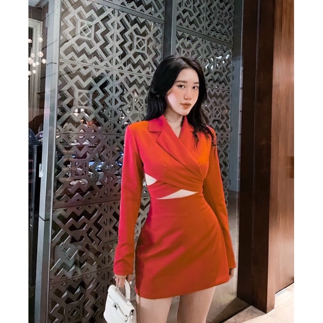 SÉT CROPTOP VEST DÂY CHÉO EO + CHÂN VÁY