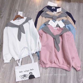 Áo thuỷ thủ cổ tròn