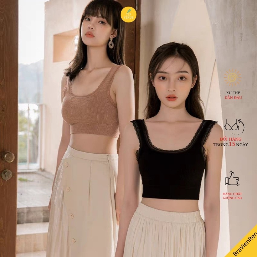 Áo Bra Viền Ren Cotton Tăm Cao Cấp TEP-BraVienRen- TEP VENUS