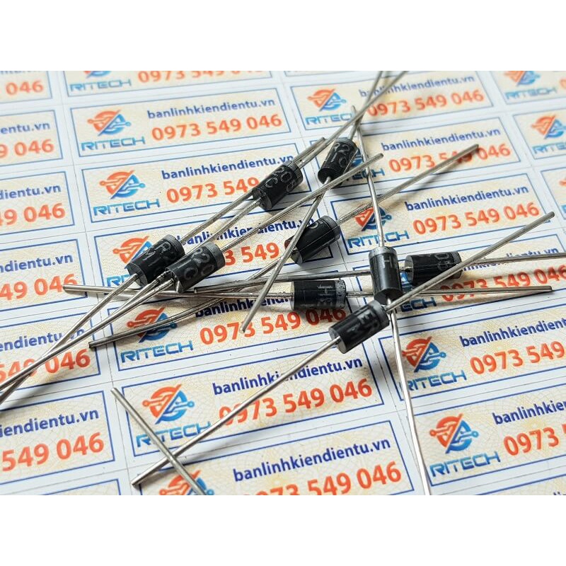 [Combo 20 chiếc] Diode chỉnh lưu HER205 DO-15 2A 400V