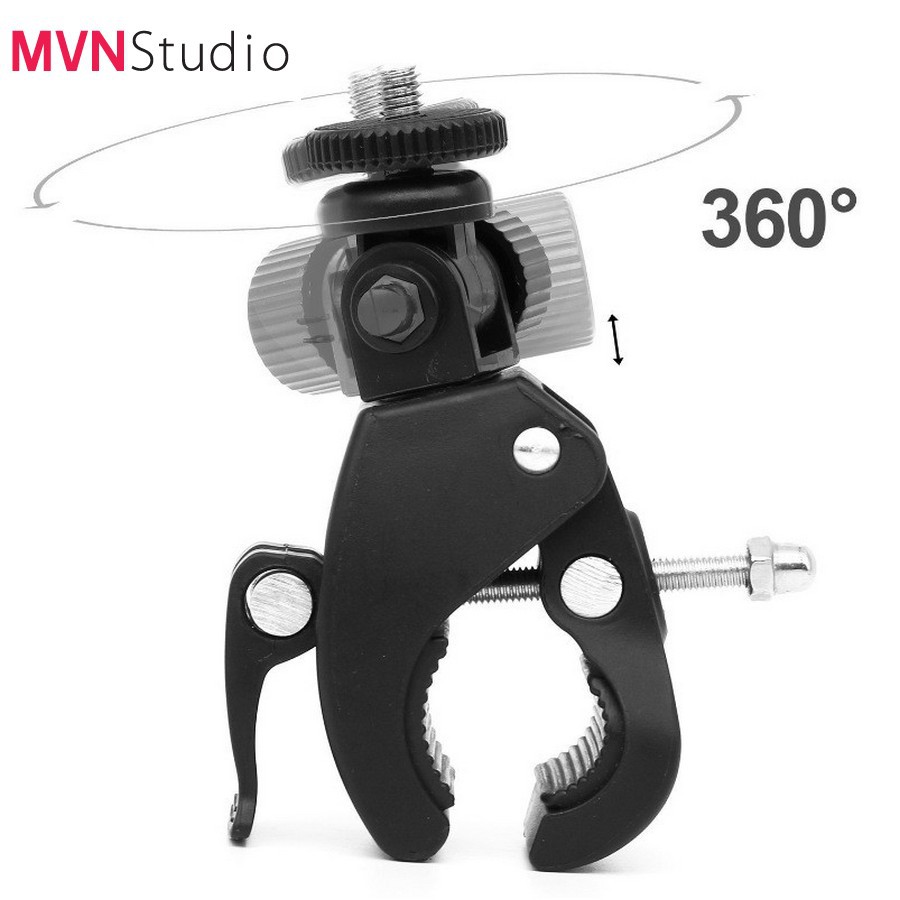 Giá đỡn gắn máy ảnh, điện thoại, gopro vào ghi đông xe đạp hay tripod chân máy ảnh - MVN Studio