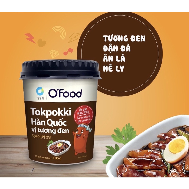 [5 vị] Tokpokki/Tokbokki ăn liền Hàn Quốc O'food hộp 105g | BigBuy360 - bigbuy360.vn