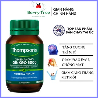 Bổ não tăng cường trí nhớ Thompson Ginkgo Biloba 6000mg BR