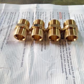 Nối 2 đầu ren ngoài 22( thau)