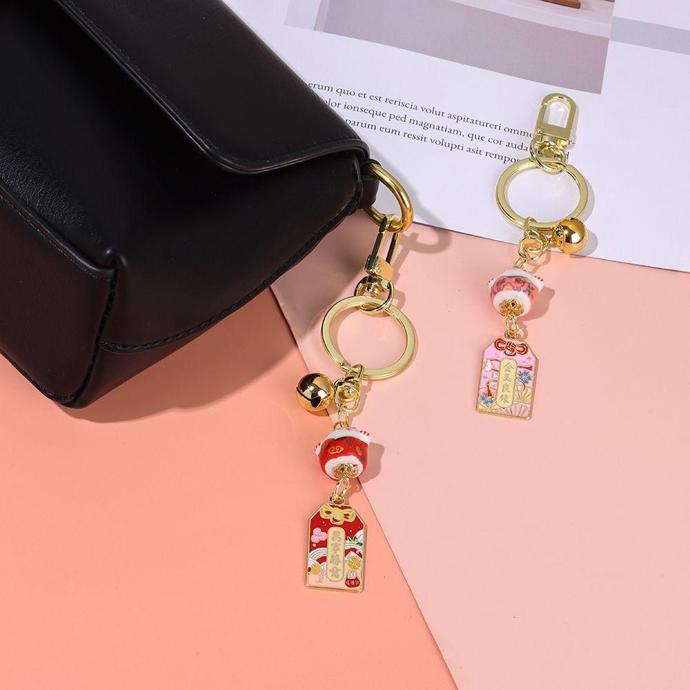 Móc Khóa Hình Mèo May Mắn Bằng Gốm Nhật Bản