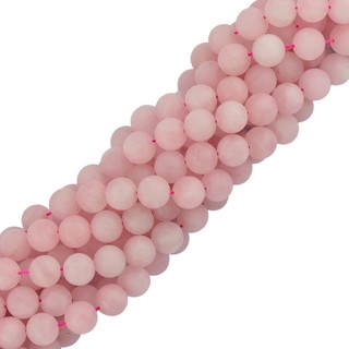 8mm Pink Quartz Gemstone Loose Beads Round Spacer for Jewelry Making 15inch