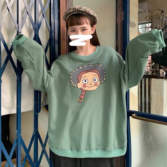 Áo sweater cô gái thắt bím xinh xắn |HÌNH THẬT Ở CUỐI|