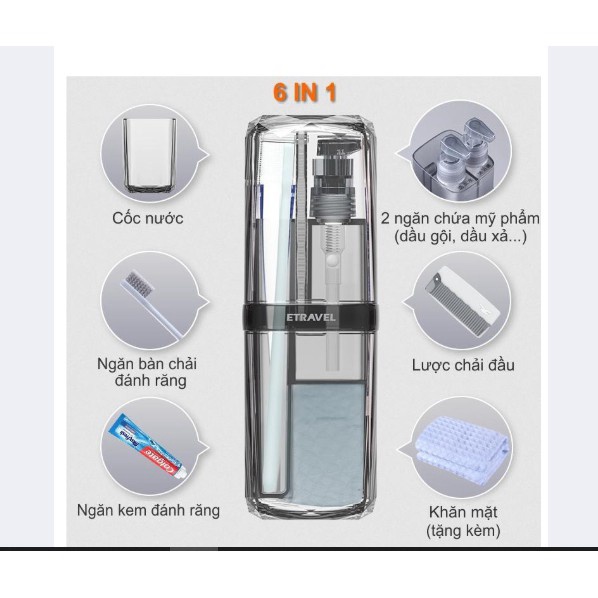 BioStore - ETravel WashCup Hộp Đựng Vật Dụng Du Lịch