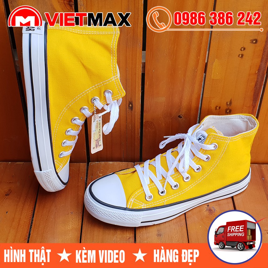 ⚡[FREE SHIP 99K] Giày Thể Thao CV Classic Vàng Cao Nam Nữ | BigBuy360 - bigbuy360.vn