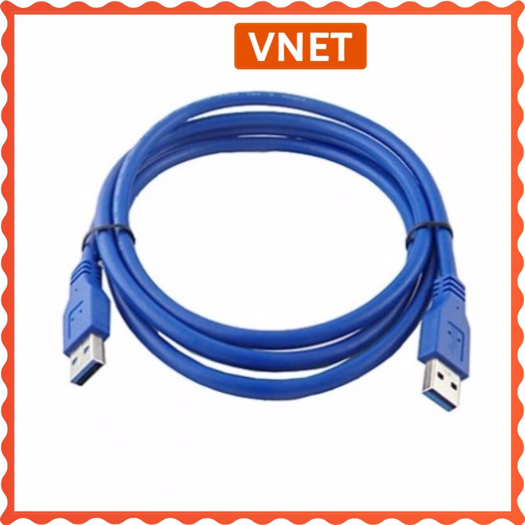 Dây nối USB 2 đầu đực 60cm 3.0 150cm cao cấp - Dây USB MP3 hàng chất lượng cao giá rẻ VNET