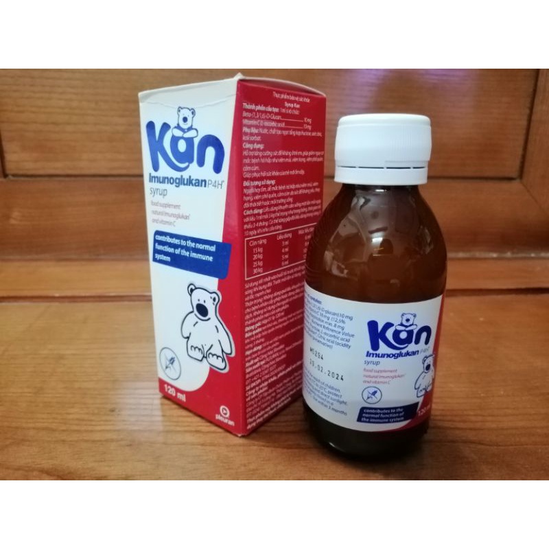 Siro Tăng Cường Miễn Dịch Cho Bé Imunoglukan P4H 120ml