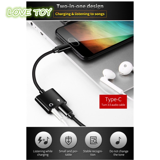 Dây Cáp Chuyển Đổi Cổng USB Type C Sang Cổng Âm Thanh 3.5mm Cho Samsung S8 Huawei mate 9 LG G5