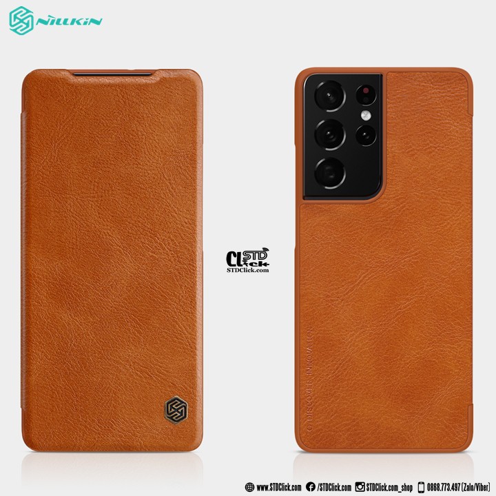 BAO DA SAMSUNG GALAXY S21 ULTRA 5G NILLKIN QIN CHÍNH HÃNG