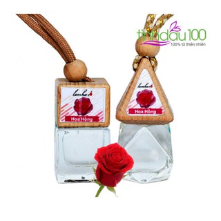 Tinh dầu treo xe ô tô hoa hồng Lam Hà