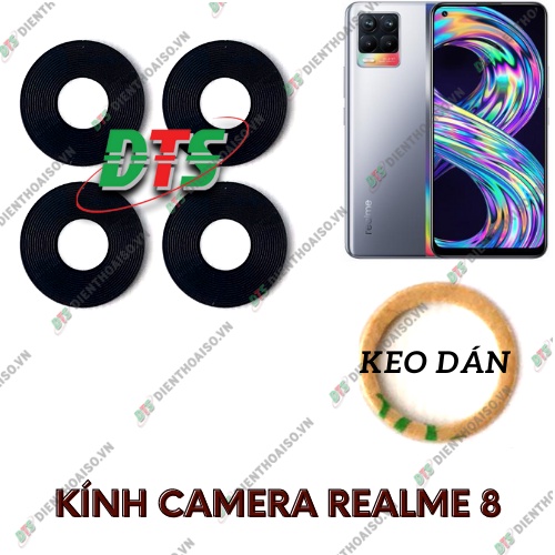 Kính camera realme 8 4g kèm keo dán ( kính camea thay cho realme 8 4g )