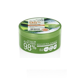 Gel Dưỡng da thảo dược lô hội Welcos Aloevera Moisture Real Soothing Gel 300g