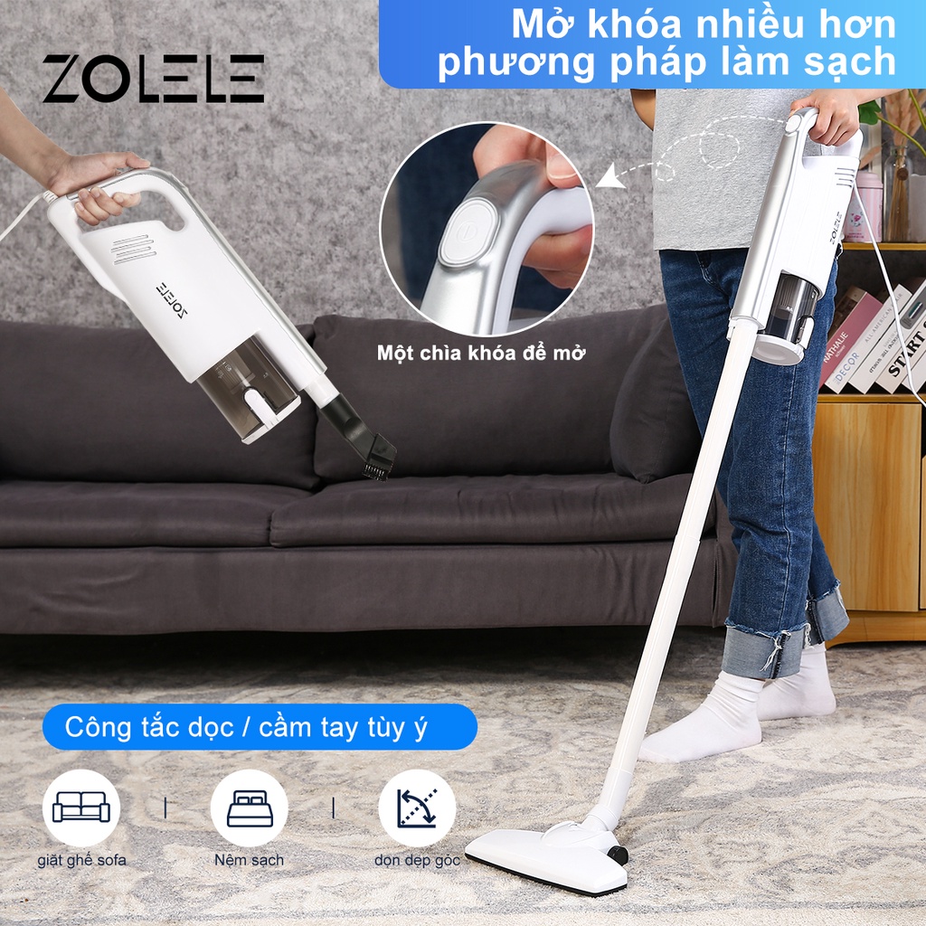Máy hút bụi đa chức năng ZOLELE Công suất mạnh 600W 13000PA  ZE002 - Chính hãng