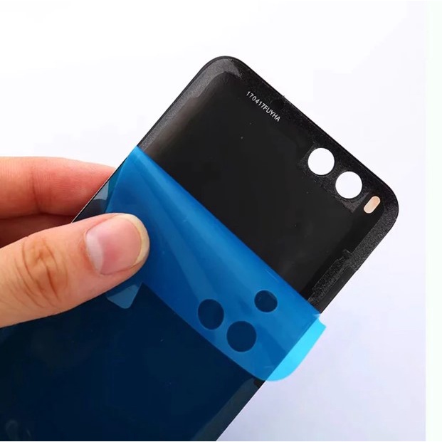 Nắp lưng Xiaomi Mi 8  - Chất liệu kính - Tặng kèm keo