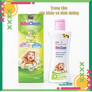 Sữa tắm gội thảo dược Bibiclean giúp bé hết rôm sảy, mụn nhọt chai 100ml