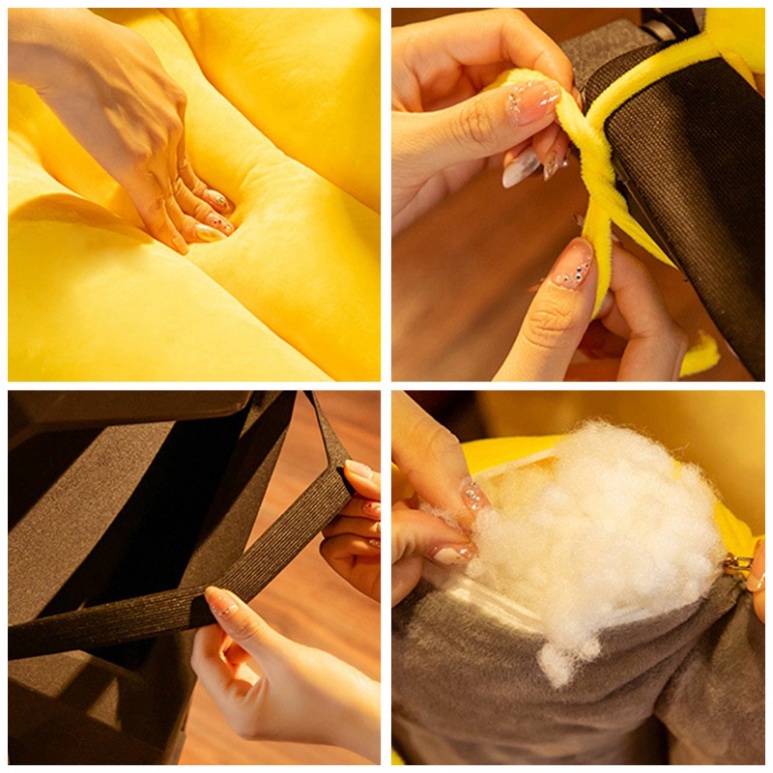 Đệm tựa lưng dày dặn chống trượt tiện dụng giành cho ghế ngồi trong văn phòng