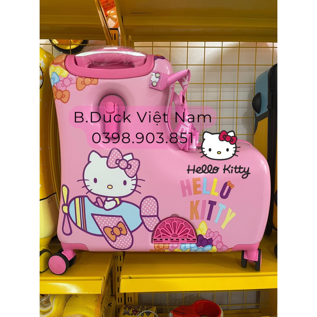 vali hello kitty chính hãng (cho bé ngồi) du lịch