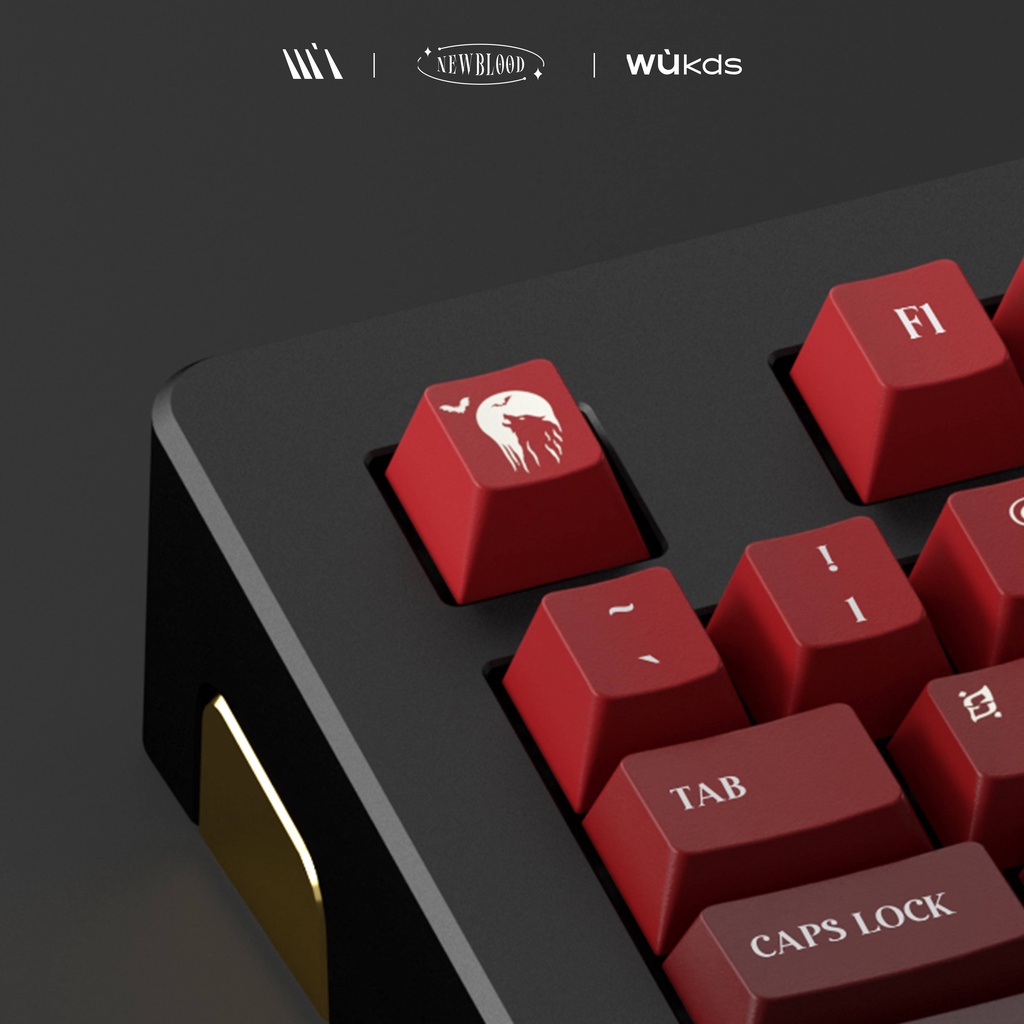 WUKDS MỚI BLOOD Keycaps 150 Phím PBT Thuốc nhuộm thăng hoa Keycaps Cherry Profile Keycaps dành cho Bàn phím cơ Cherry Gateron MX Công tắc
