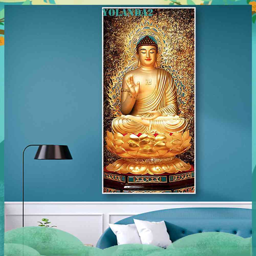 Tranh Đính Đá Kim Cương Toàn Bộ 5D DIY Hình Vẽ Phật