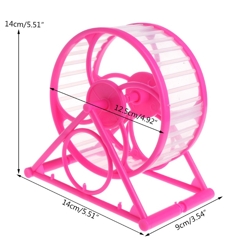 Bánh Xe Chạy Bằng Nhựa Kèm Giá Đỡ Yên Tĩnh Dễ Lắp Đặt 4.9Inch Cho Lồng Chuột Hamster