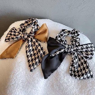 Dây buộc tóc, cột tóc scrunchies có nơ ziczac