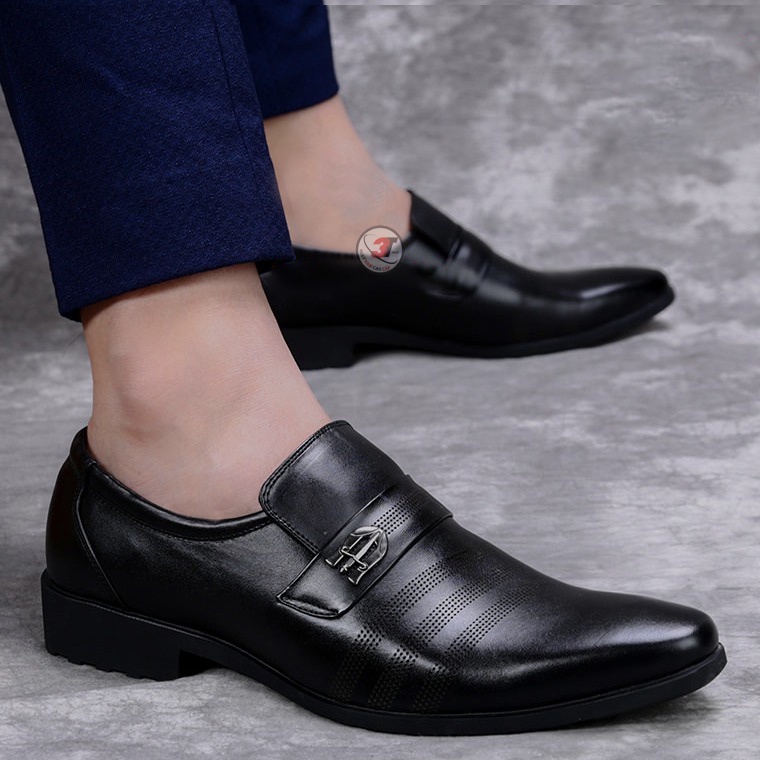 Giày Tây Nam , Đế cao 3cm ,Tây lười,dáng công sở thời trang trẻ trung,lịch lãm, Mẫu mới Nhất